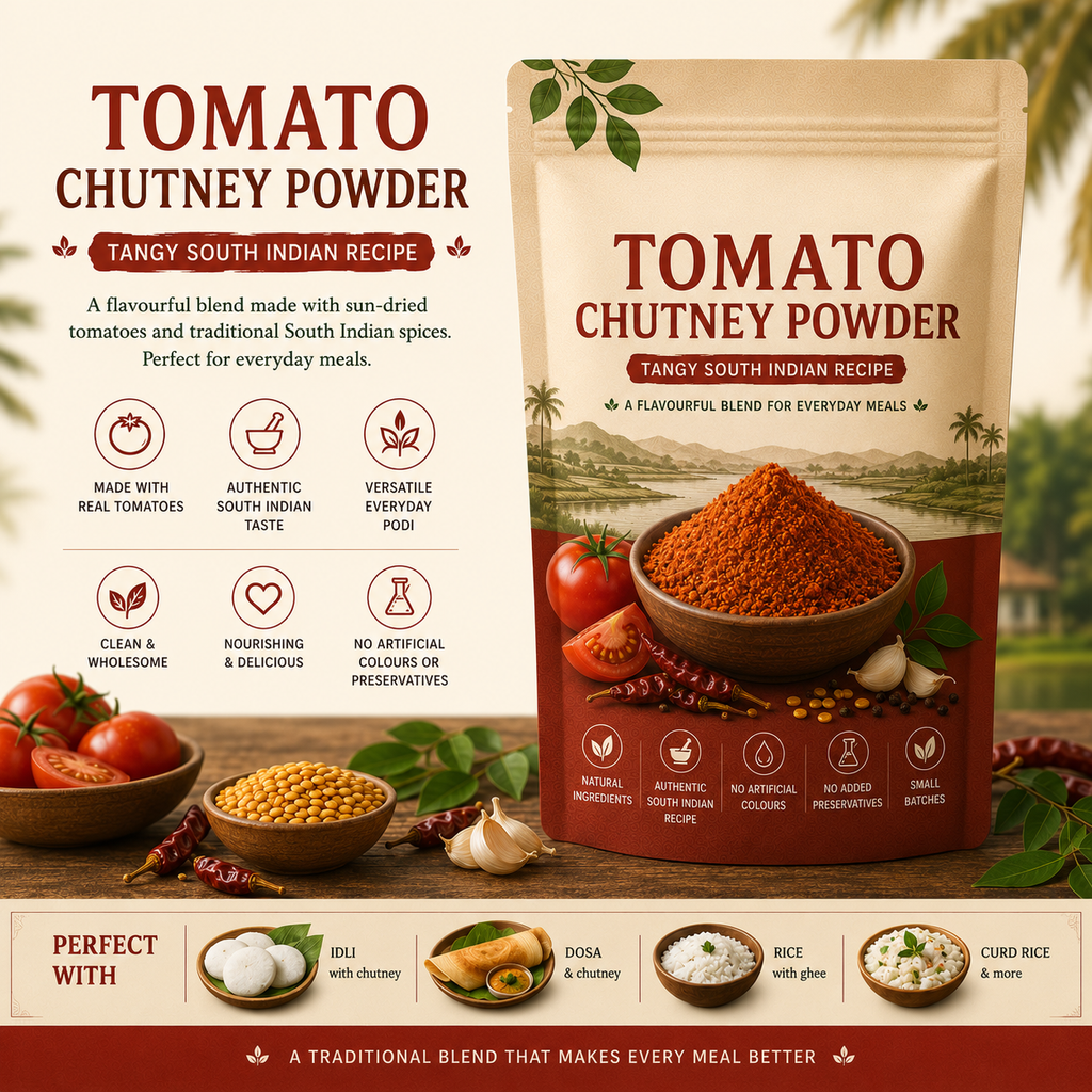 Tomato Chutney Powder - Tangy South Indian Recipe