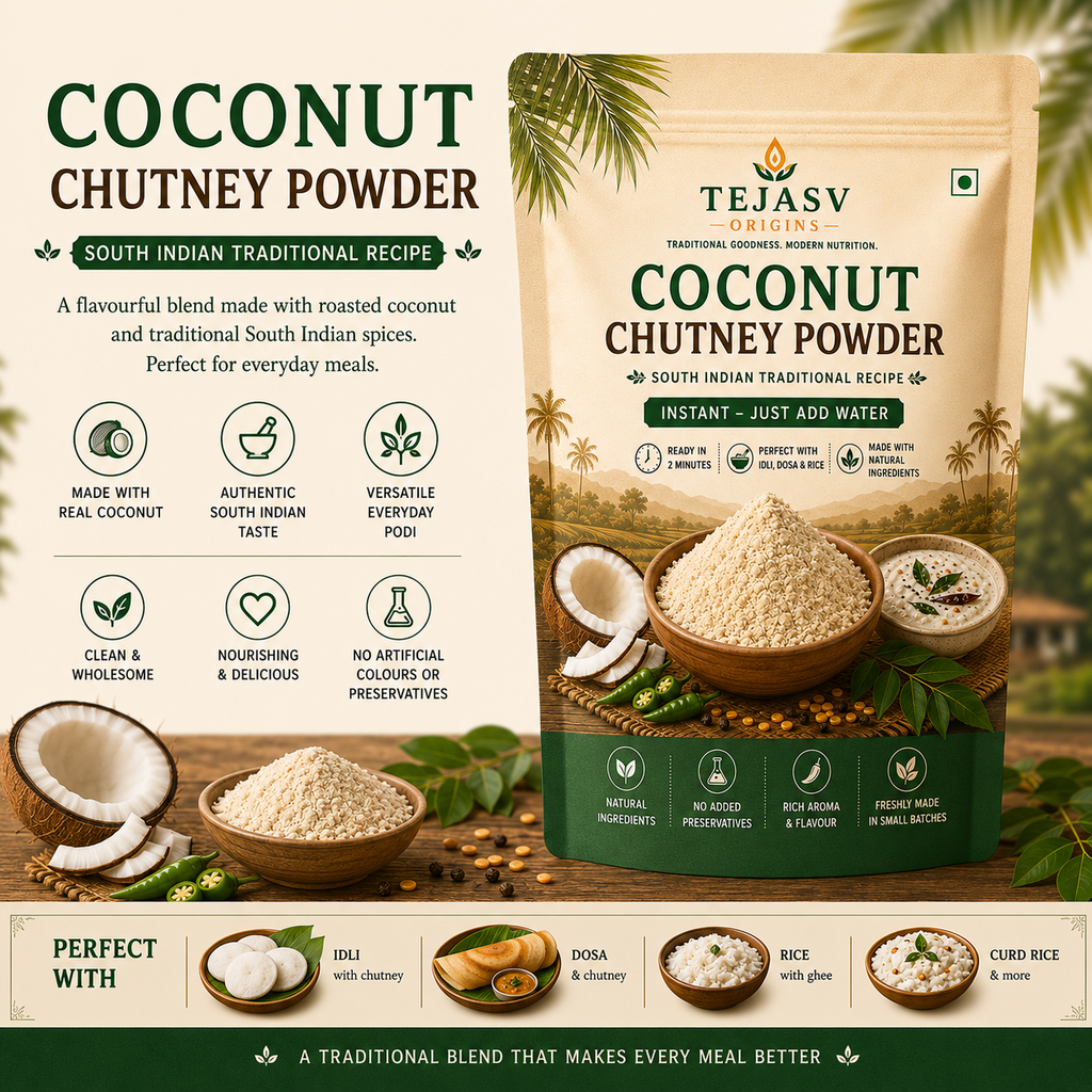 Coconut Chutney Powder – Authentic South Indian Recipe