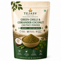 Green Chilli & Coriander Coconut Chutney Powder - Fresh South Indian Recipe