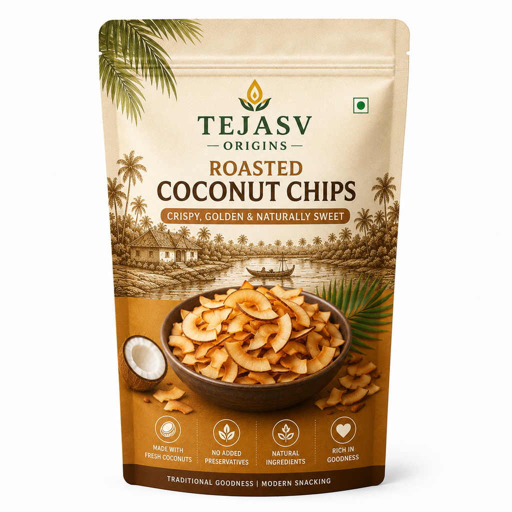 Roasted Coconut Chips – Crispy, Golden & Naturally Sweet