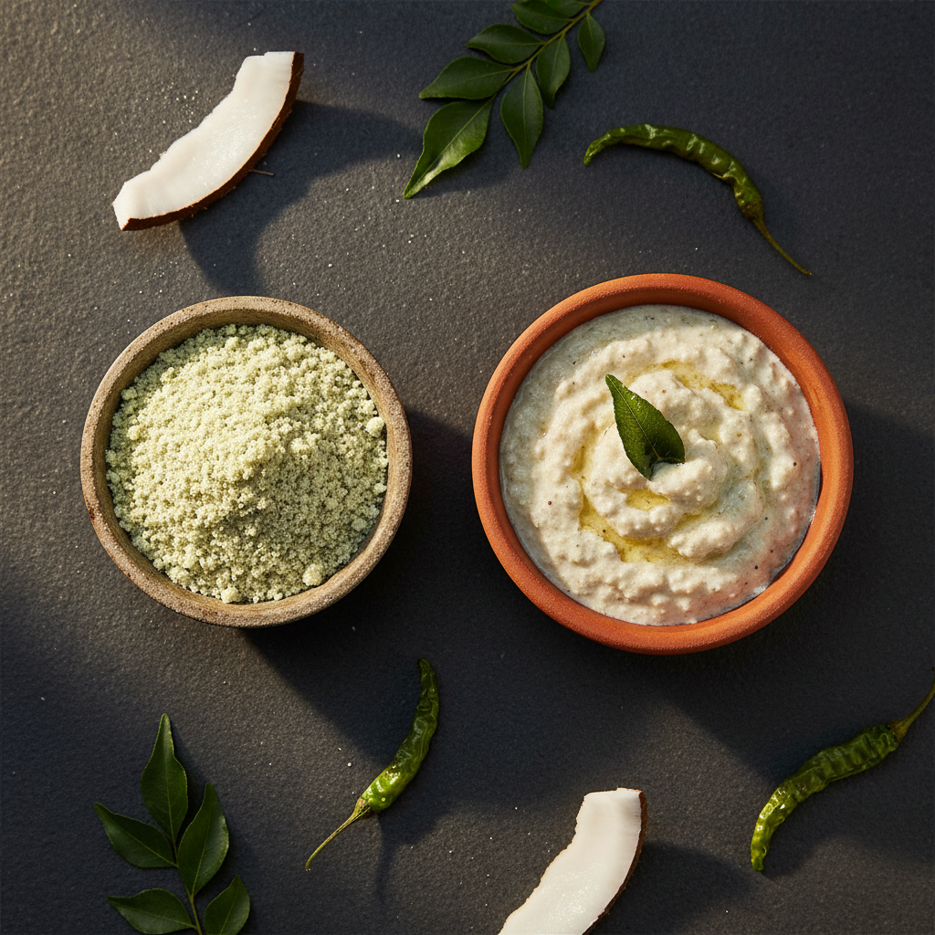 Coconut Chutney – Moist & Paste-like