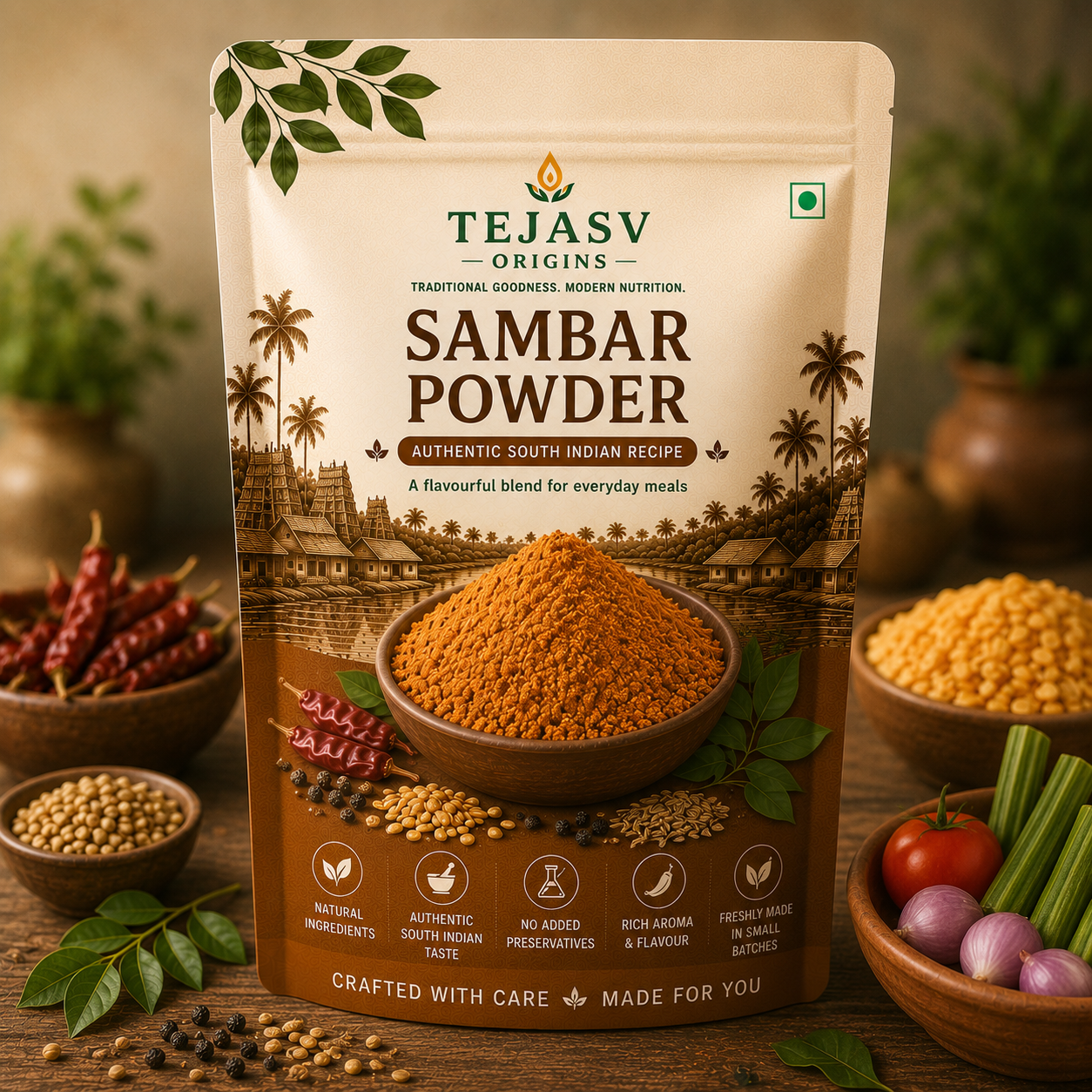 Sambar Powder - Authentic South Indian Recipe