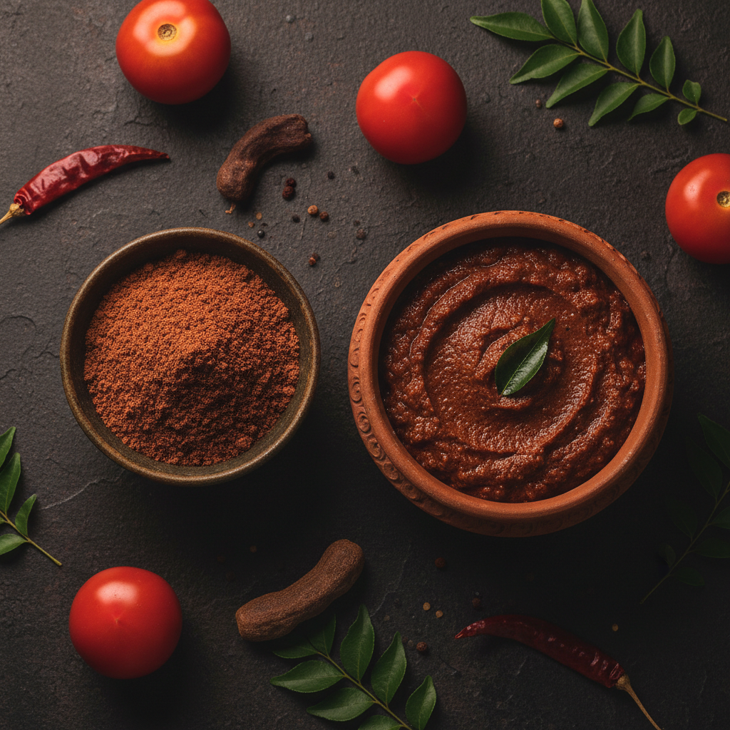 Tomato Chutney – Before & After
